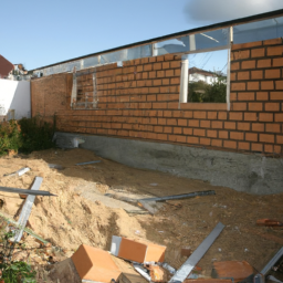 Agrandissement terrasse pour espace de jeu pour enfants Pont-du-Chateau